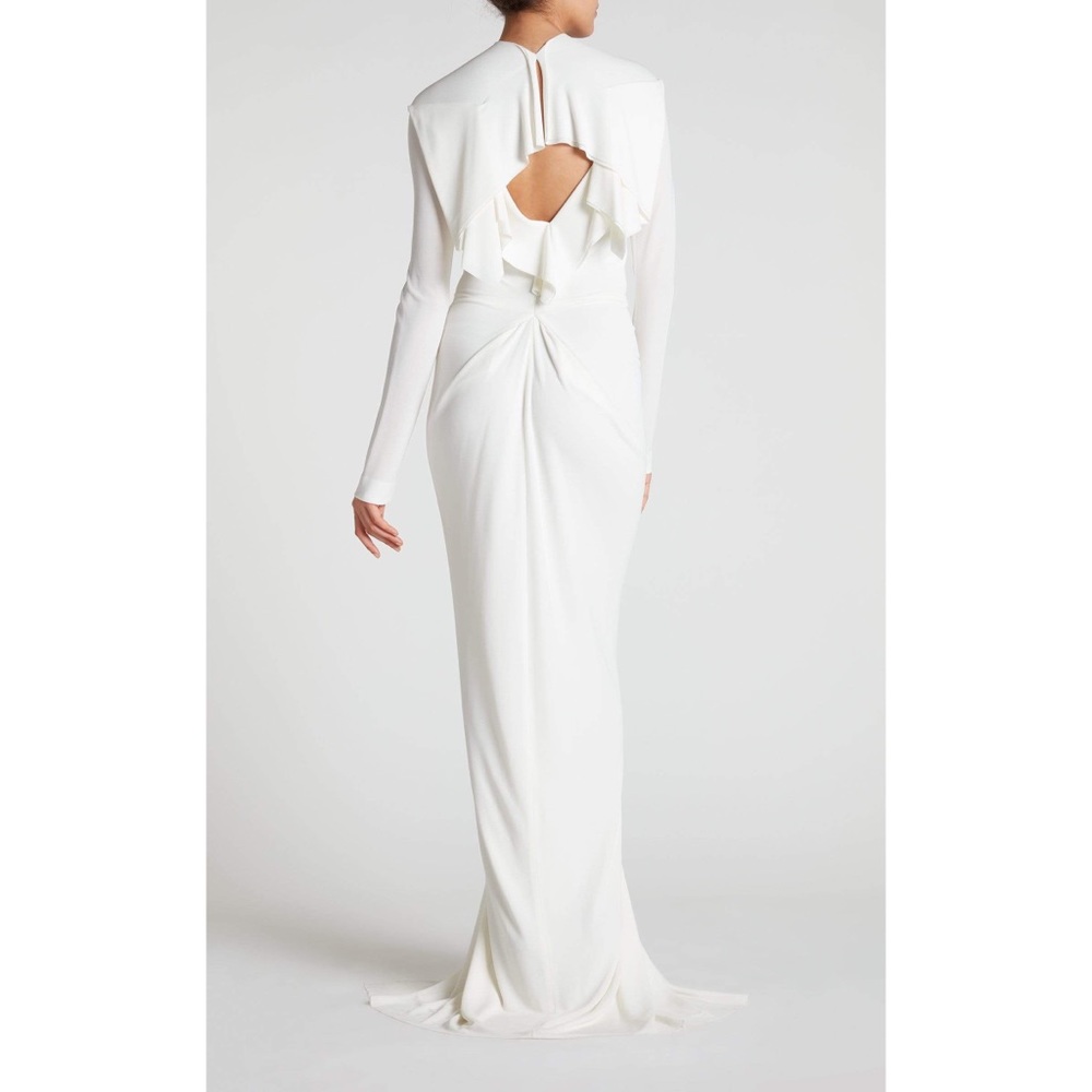 NWT ROLAND MOURET Compeyson stretch-crepe gown - Picture 7 of 10